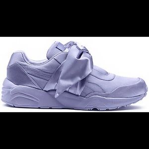 Puma X Rihanna Fenty purple bow shoes